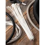 Хомут P6.6 стандартный белый 3.6x300 (100шт) FlexLock PROxima