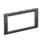 Рамка 4 модуля универсальная черная