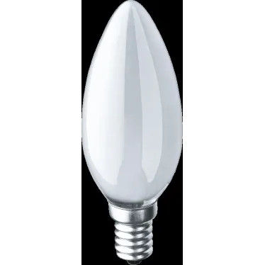 Лампа накаливания декоративная ДС 60вт B35 230в Е14 матовая (свеча)