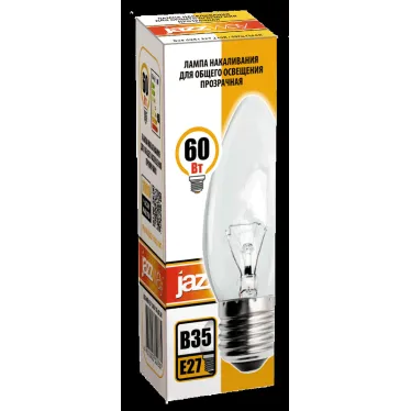 Лампа накаливания B35 240V 60W E27 clear