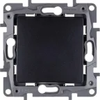 Выключатель одноклавишный, автоматические клеммы 10 AX 250В, антрацит