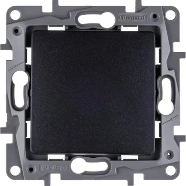 Выключатель одноклавишный, автоматические клеммы 10 AX 250В, антрацит