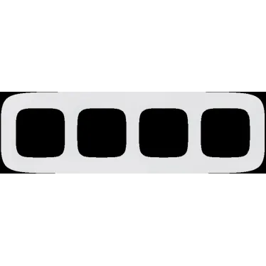 Valena ALLURE Рамка 4 поста белая универсальная