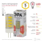Лампы СВЕТОДИОДНЫЕ СТАНДАРТ LED JC-5W-220V-CER-827-G4 (диод, капсула, 5Вт, тепл, G4)
