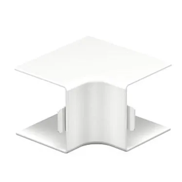 Крышка внутреннего угла кабельного канала WDK 40x40 мм (ПВХ, белый)