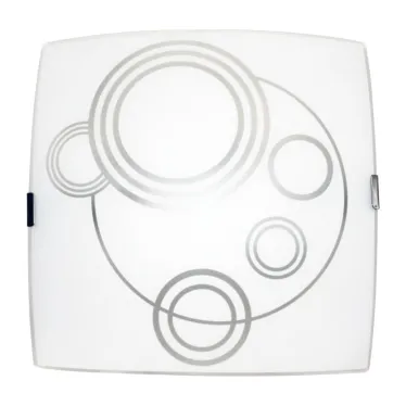 Светильник Галактика 300х300 НПБ 09-60-003 М83 матовый белыйкл.штамп металлик ИУ