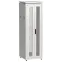 Шкаф напольный сетевой 19' LINEA N 38U 600х600мм передняя распашная перфорированная дверь задняя перфорированная серый