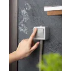 Выключатель 1-клавишный с индикатором 10А Мурманск серый