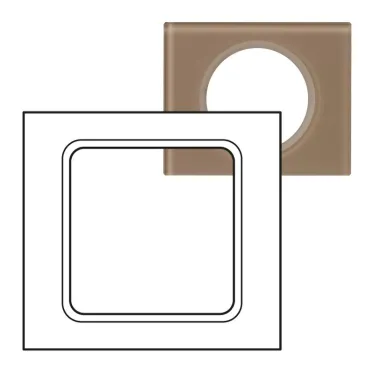 Рамка, однопостовая, смальта кармин