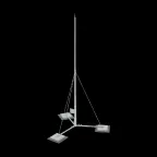 Вольностоящая молниеприемная мачта составная H6,1 м неразборное основание HD