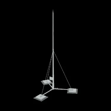 Вольностоящая молниеприемная мачта составная H6,1 м неразборное основание HD