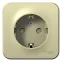 BLANCA О/У РОЗЕТКА с заземлением со шторками ИЗОЛ.ПЛ., 16А, 250В, БЕЖЕВЫЙ