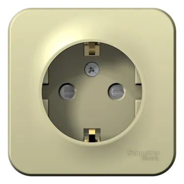 BLANCA О/У РОЗЕТКА с заземлением со шторками ИЗОЛ.ПЛ., 16А, 250В, БЕЖЕВЫЙ