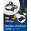 Фонарь светодиодный налобный аккумуляторный ZOOM 5w 2х18650 IP44 пластик алюминий