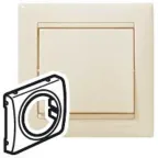 VALENA Накладка для термостата слоновая кость