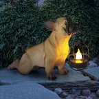 Фигура садовая ERASF22-04 из полистоуна Французский бульдог 33 см