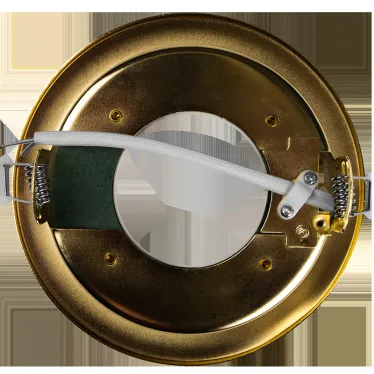 Светильник под лампу с цоколем GX70 золото глянцевое 121х54 мм