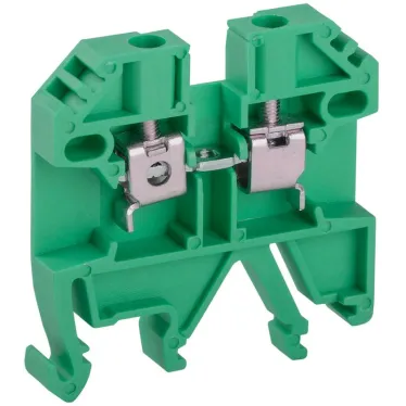 Клемма винтовая КВИ-2,5мм2 зеленая