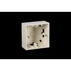 15 Коробка для наружного монтажа на 1 пост слоновая кость