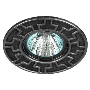 Светильник штампованный MR16,12V/220V, 50W черный/хром ST5 CH/BK