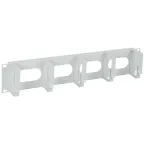 Органайзер кабельный 19 дюйм 2U 5 колец серый