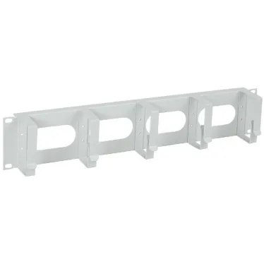 Органайзер кабельный 19 дюйм 2U 5 колец серый