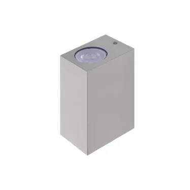 Светильник фасадный ДБУ GU10 без ламп корпус поликарбонат серый квадрат односторонний IP65 Jazzway