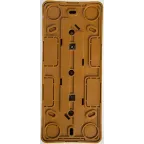 ЭТЮД Розетка тройная открытой установки с заземлением со шторками 16А 250B, бук