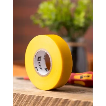 Изолента ПВХ желтая 19мм 20м серии SafeFlex