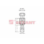 Клемма плоская полностью изолир в нейлоне РПи-м(н) 6.0-(6.3) РпИм-н 6-7-0,8 гнездо 6.6 мм, 4-6 кв мм, REXANT