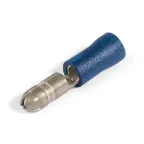 Разъемы штекерные изолированные (Папа) с ПВХ манжетой (РШИ-П) 2,5-4 синие (100 шт/уп)