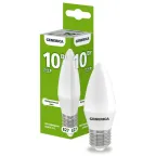 Лампа светодиодная C35 свеча 10Вт 230В 4000К E27 GENERICA