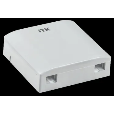 Розетка оптическая настенная 2 порта SC/LC