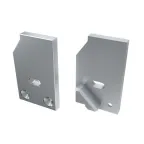 Заглушка для AЛм-GLASS-10 правая с отверстием (ARL, металл)