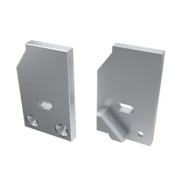 Заглушка для AЛм-GLASS-10 правая с отверстием (ARL, металл)