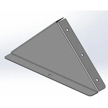 Заглушка к двускатной крышки 300 цинк ламель (аналог горячий цинк)