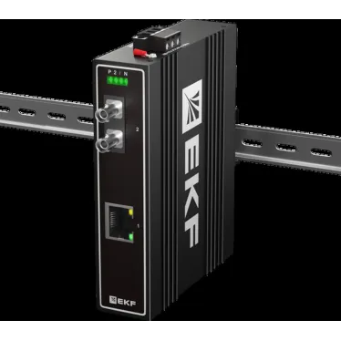 Медиаконвертер 10/100Base-TX в 100Base-X, разъем ST, двойное одномодовое оптоволокно, 1550нм TSX