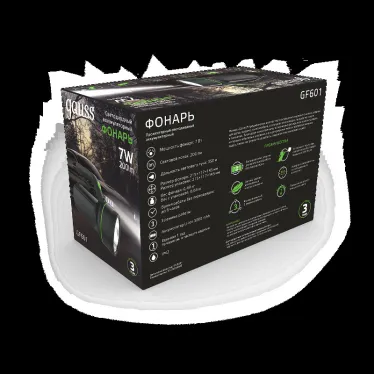 Фонарь светодиодный прожекторный 7 Вт 200 лм Черный IP42 аккумуляторный Li-ion 3000мАч GFL Gauss