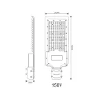 Светильник уличный SPP-502-0-50K-200 200Вт 5000К 20000Лм IP65 КСС ''Ш-с'' IC-SMD 48-60мм полный раструб