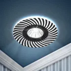 Светильник встраиваемый KL40 SL/GD/1 алюминевый MR16 12V/220V 50W золото/серебро (