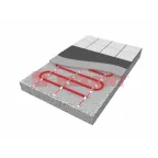 Теплый пол, нагревательный мат Extra, двухжильный, площадь 2.5 кв м, 0.5х5 м, 400 Вт, REXANT