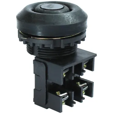 Выключатель кнопочный ВК30-10-11110-54У2 черный 1з+1рцилиндр IP54 10А 660В