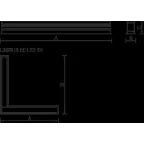 Светильник LINER/R D LED 1200 TH W 4000K