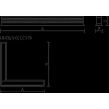 Светильник LINER/R D LED 1200 TH W 4000K