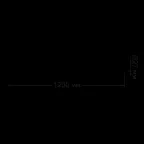 Лампа светодиодная LED 24 Вт 2000 лм 6500К трубка Т8 холодный G13 AC 220В стеклянная Elementary Gauss