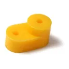 Изолятор угловой для нулевой шины желтый