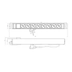 Блок розеток для 19' шкафов. горизонтальный. 8 розеток Schuko. выключатель с подсветкой. кабель питания 2.5м (3х1.5мм2) с вилкой Schuko 16A. 250В. 482.6x44.4x44.4мм (ШхГхВ). корпус алюминий