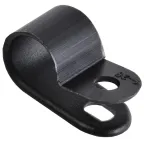 Скоба крепежная 9мм нейлоновая черная (50шт)