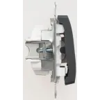 GLOSSA Кнопка нажимная схема 1 антрацит в рамку