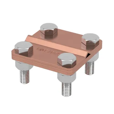 Соединитель пруток - полоса 57х57 мм медь